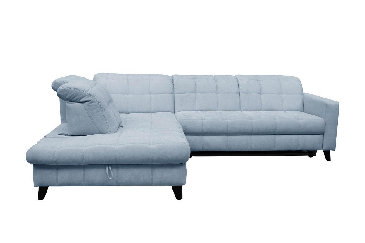 SAROKKANAPÉ textil kék  - fekete/kék, Design, textil/fa (216/297cm) - Xora