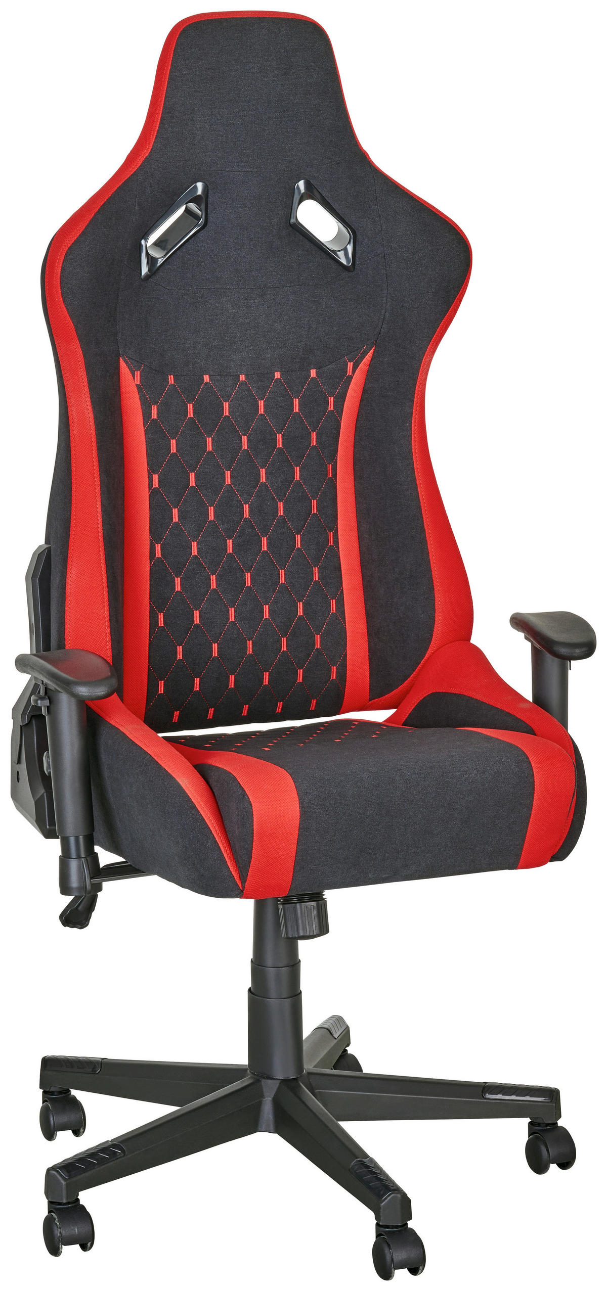 GAMINGSTUHL  in Mikrofaser Rot, Schwarz  - Rot/Schwarz, Trend, Kunststoff/Textil (68/127-137/64cm) - Xora