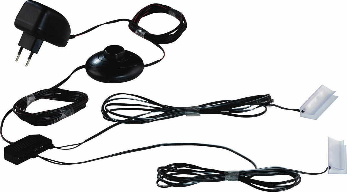 SADA OSVETLENIA SKL. POLICE - čierna, plast