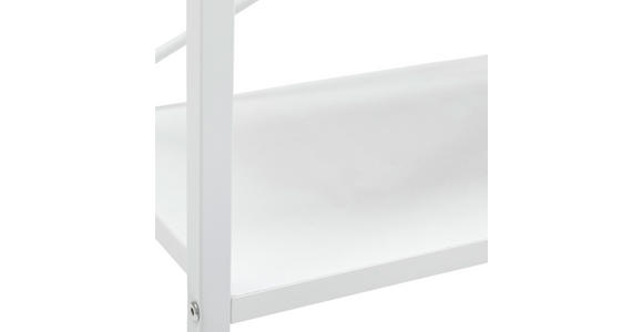 REGAL 64/180/31 cm Weiß - Weiß, MODERN, Holzwerkstoff/Metall (64/180/31cm) - Novel