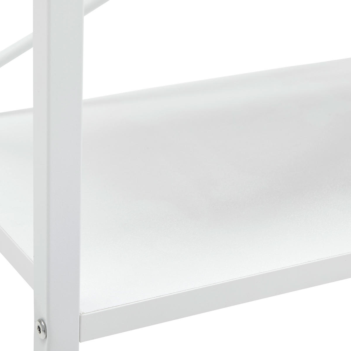 REGÁL, bílá, ocel, 64/180/31 cm - bílá, Moderní, kov/kompozitní dřevo (64/180/31cm) - P & B