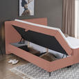 BOXBETT 160/200 cm  in Rosa  - Schwarz/Rosa, Design, Holz/Holzwerkstoff (160/200cm) - Xora