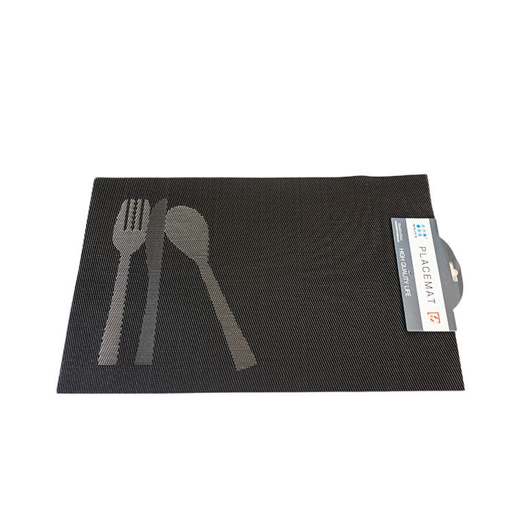 ÉTKEZŐALÁTÉT 2DB/SZETT textil  - antracit, Basics, textil (30/0,2/45cm)