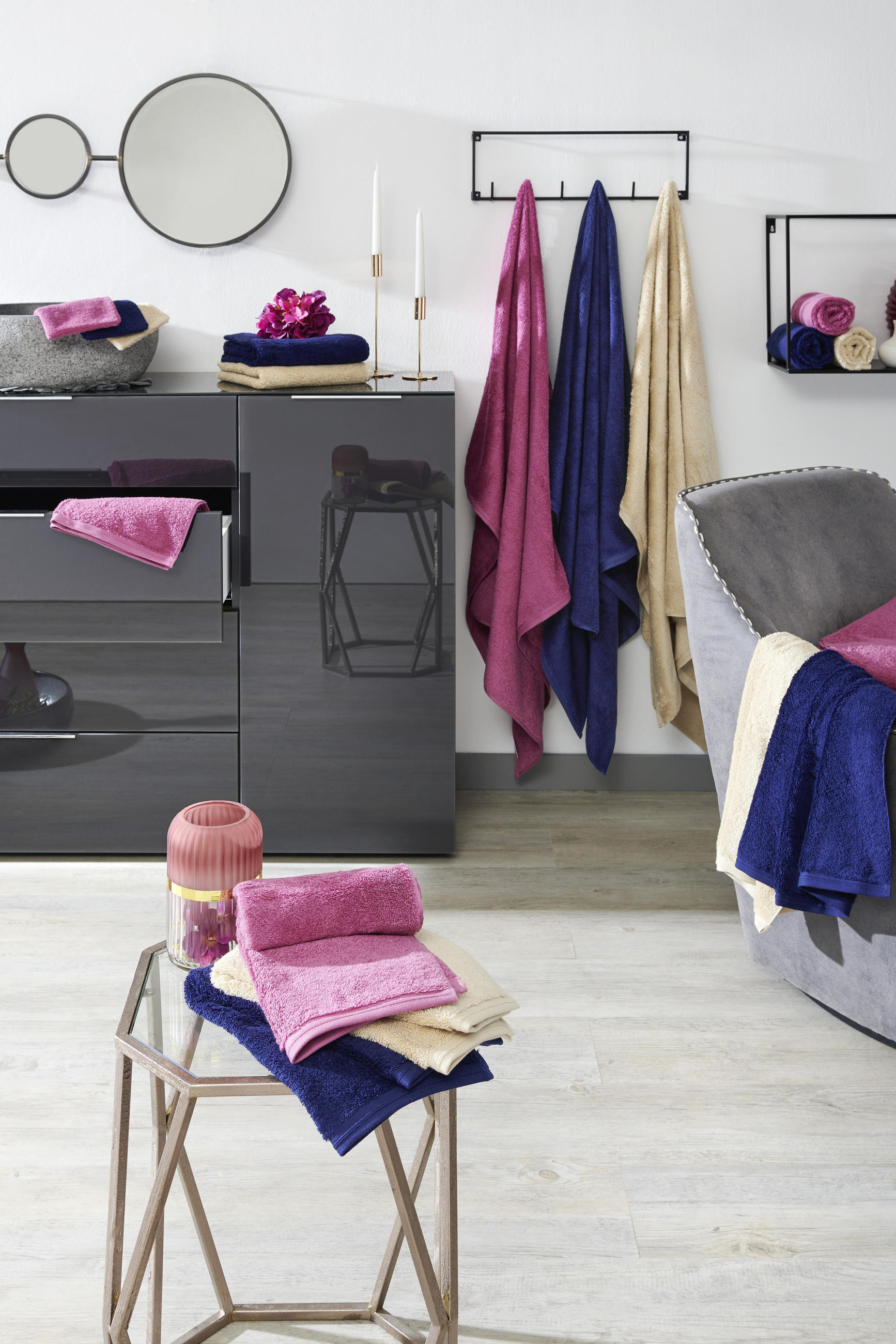 HANDTUCH Vegan Life Weiß - Weiß, Basics, Textil (50/100cm) - Vossen