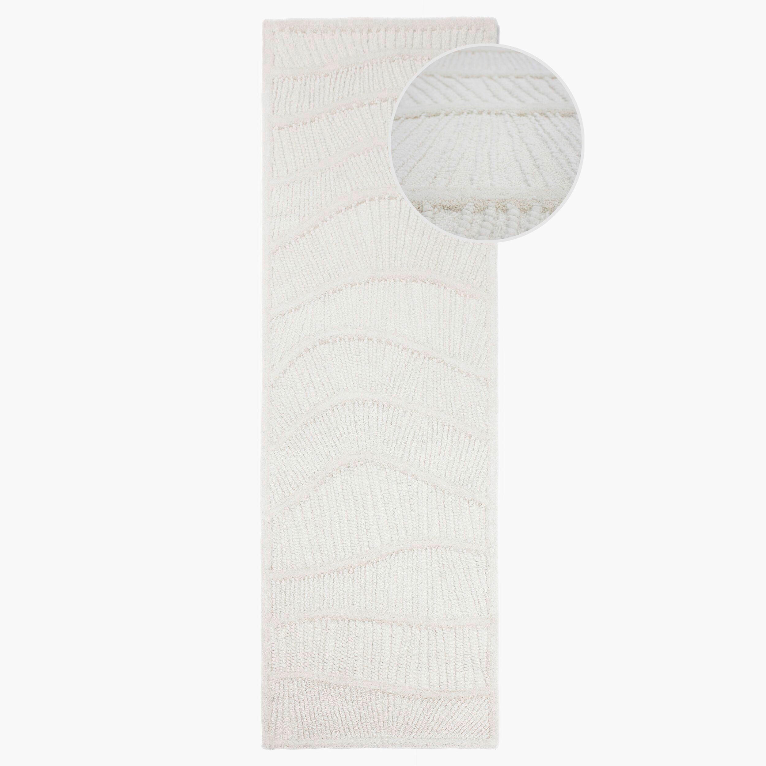 LÄUFER 80/230 cm Weiß  - Weiß, Basics, Textil (80/230cm)