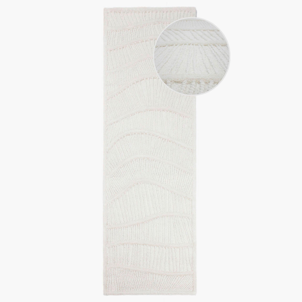 LÄUFER 80/230 cm Weiß  - Weiß, Basics, Textil (80/230cm)