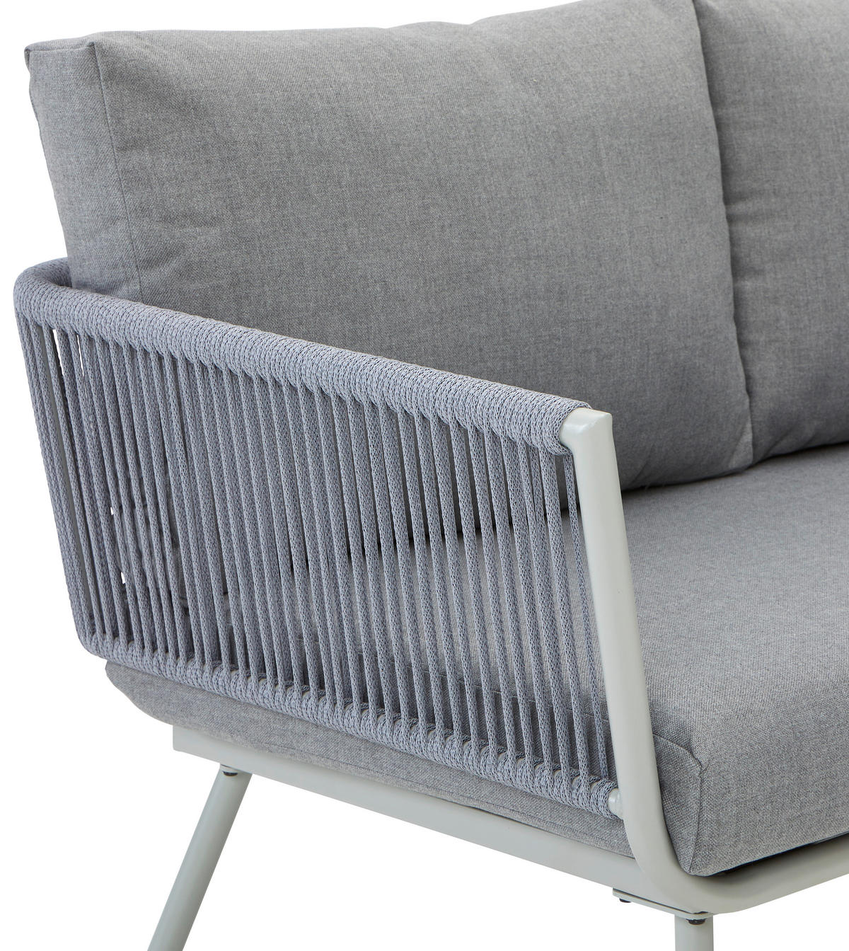 DINING-LOUNGESET 5-teilig  - Schwarz/Grau, MODERN, Glas/Kunststoff (190/65/252cm) - Ambia Garden