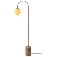 STOJACÍ LAMPA, 42/163 cm  - pískové barvy, Design, kov/kámen (42/163cm) - It's about Romi