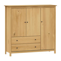 KOMMODE , 142/137/45 cm, 2 Schublade(n)  - Messingfarben/Naturfarben, Basics, Holz/Metall (142/137/45cm) - Livetastic