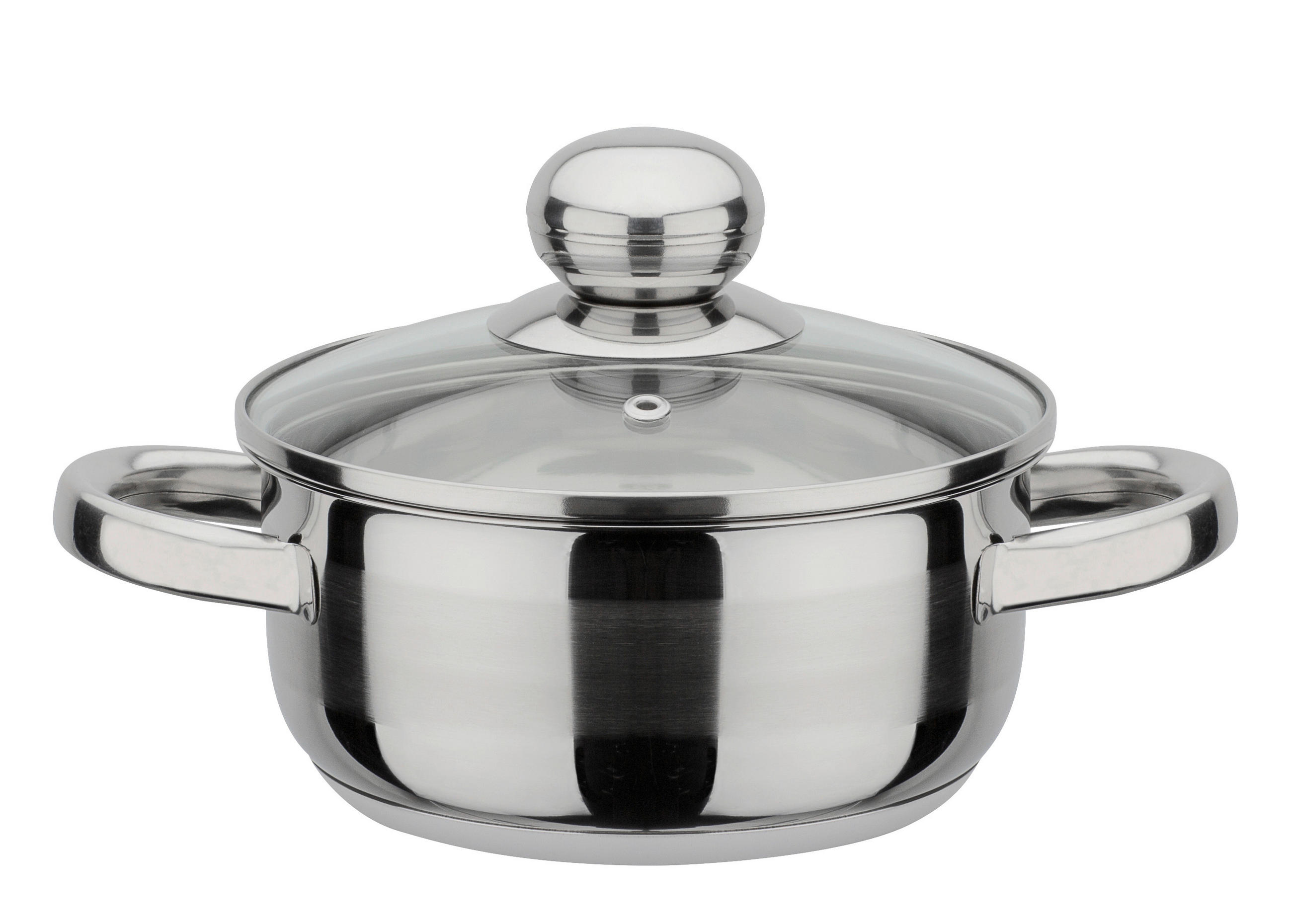 KOCHTOPFSET SILVERSTAR 5-teilig  - Klar/Edelstahlfarben, Basics, Glas/Metall - GSW