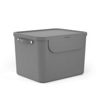 ABFALLEIMER ALBULA 55 L  - Anthrazit, Basics, Kunststoff (40,5/34/52,3cm) - Rotho