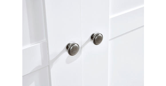 KLEIDERSCHRANK in Weiß - Schwarz/Weiß, KONVENTIONELL, Glas/Holzwerkstoff (225/210/58cm) - Carryhome