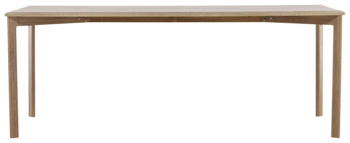 ESSTISCH furniert rechteckig Beige  - Beige, Design, Holzwerkstoff/Metall (200/90/75cm) - Livetastic