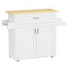 SERVIERWAGEN in Weiss, Honigeiche  - Honigeiche/Weiss, Basics, Holzwerkstoff/Kunststoff (114/89/39cm) - MID.YOU