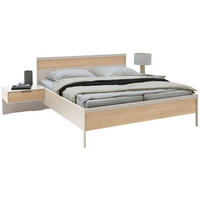 BETTANLAGE - Champagner/Eichefarben, Design, Holz/Metall (180/200cm) - Dieter Knoll