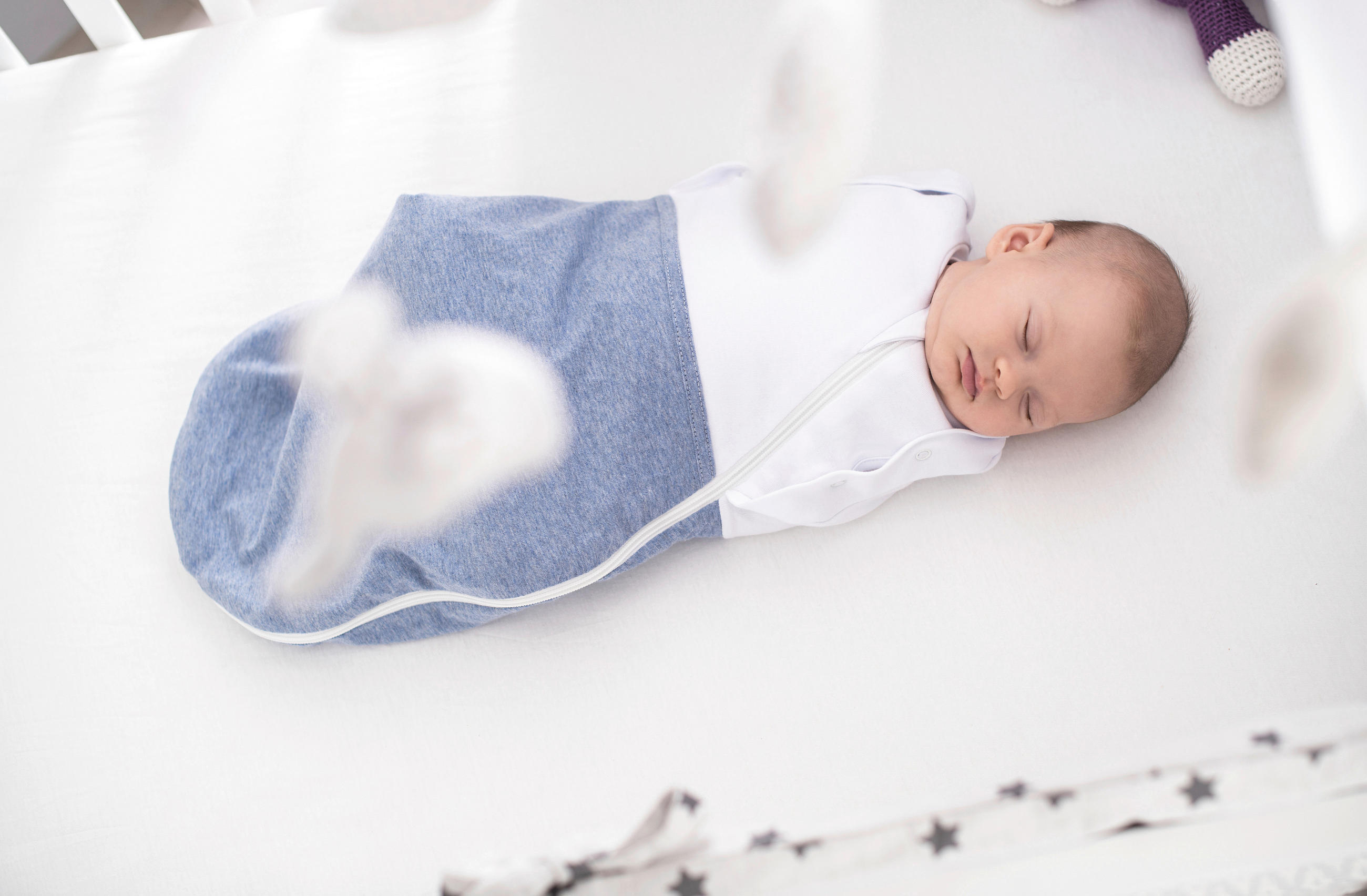 BABYSCHLAFSACK Puck-Schlafsack "Air"    50/56   - Pastellblau, Basics, Naturmaterialien (50/56null) - Träumeland
