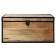TRUHE - Schwarz/Naturfarben, Natur, Holz/Metall (80/40/40cm) - Landscape