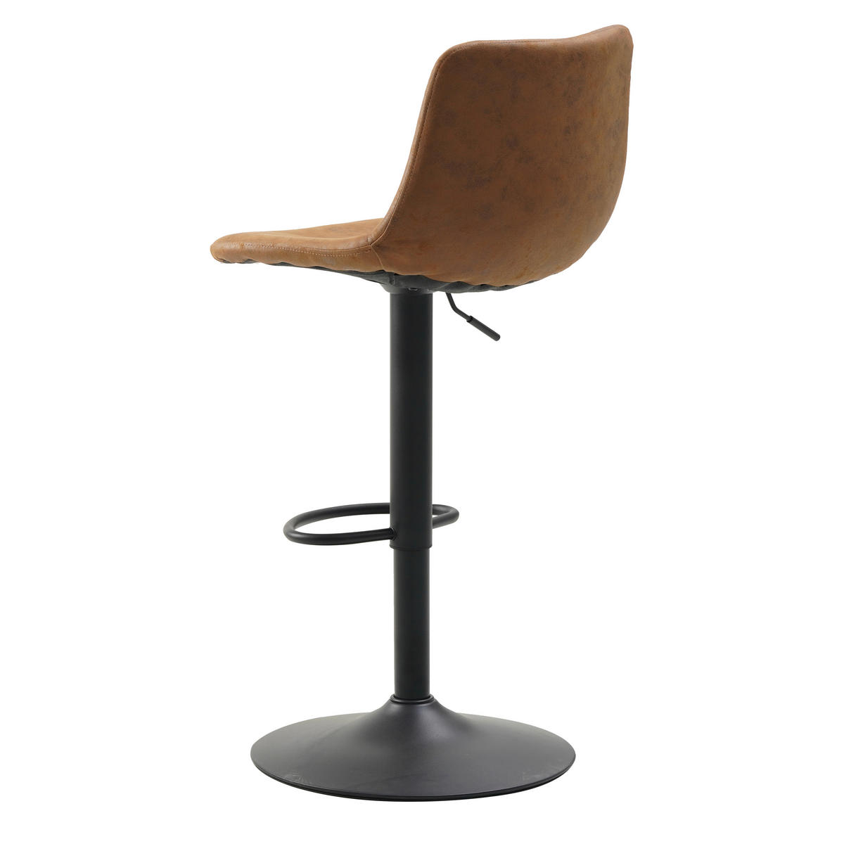 BARHOCKER-SET in Cognac  - Cognac/Schwarz, Basics, Textil/Metall (45/90/52cm) - MID.YOU