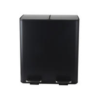 TRETEIMER 40 l  Metall  - Schwarz, Basics, Kunststoff/Metall (45/30/51cm) - Spirella