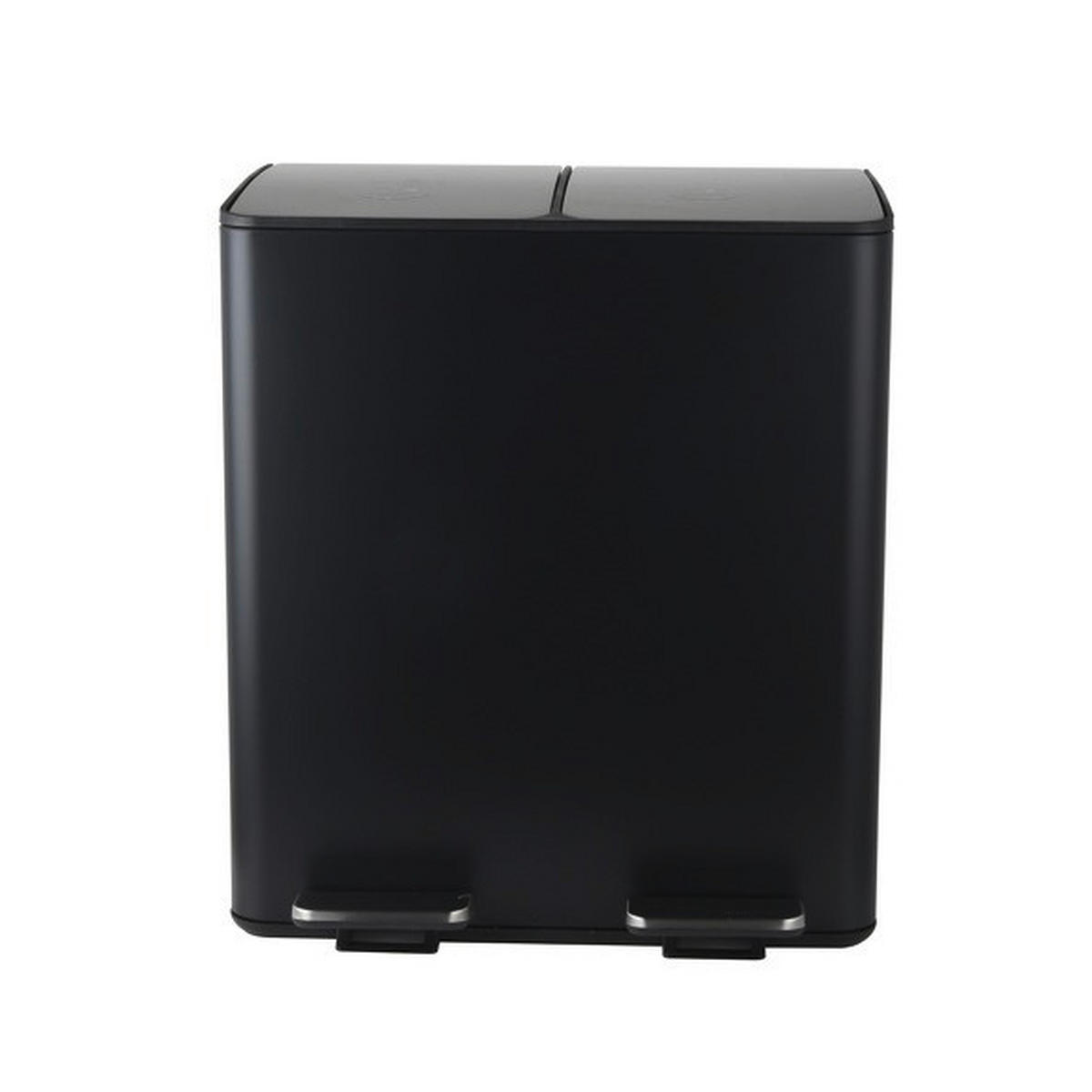 TRETEIMER 40 l  Metall  - Schwarz, Basics, Kunststoff/Metall (45/30/51cm) - Spirella