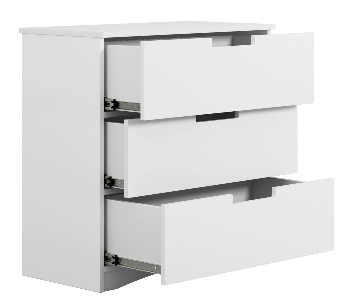 KOMMODE Classic  in 80/81/41 cm  - Weiß, MODERN, Holzwerkstoff (80/81/41cm) - MID.YOU
