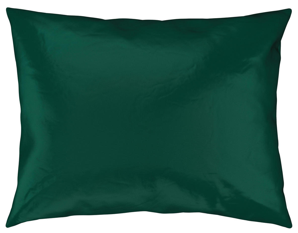 POSTEĽNÁ BIELIZEŇ, satén, tmavozelená, 140/200 cm - tmavozelená, Basics, textil (140/200cm) - Novel