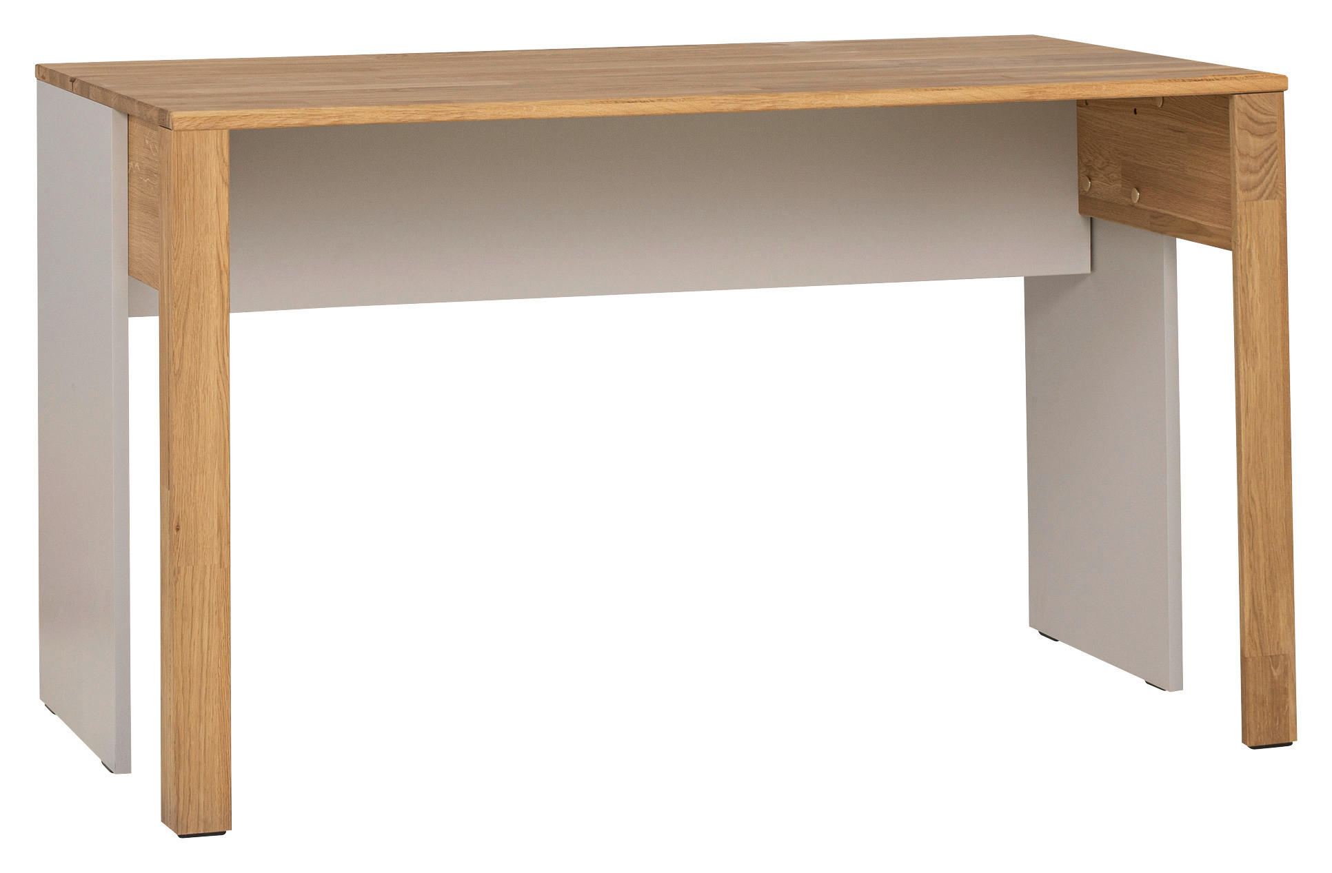 SCHREIBTISCH 125/65/73 cm  in Grau, Eichefarben  - Eichefarben/Grau, KONVENTIONELL, Holz/Holzwerkstoff (125/65/73cm) - Cantus