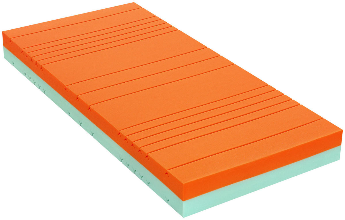 MATRACE ZE STUDENÉ PĚNY, 90/200 cm - šedá/bílá, Basics, textil (90/200cm) - Swedish Line