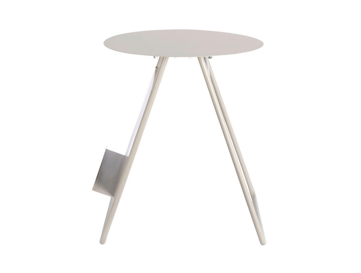 BEISTELLTISCH in Metall 40/40/48 cm  - Greige, Basics, Metall (40/40/48cm) - Leitmotiv