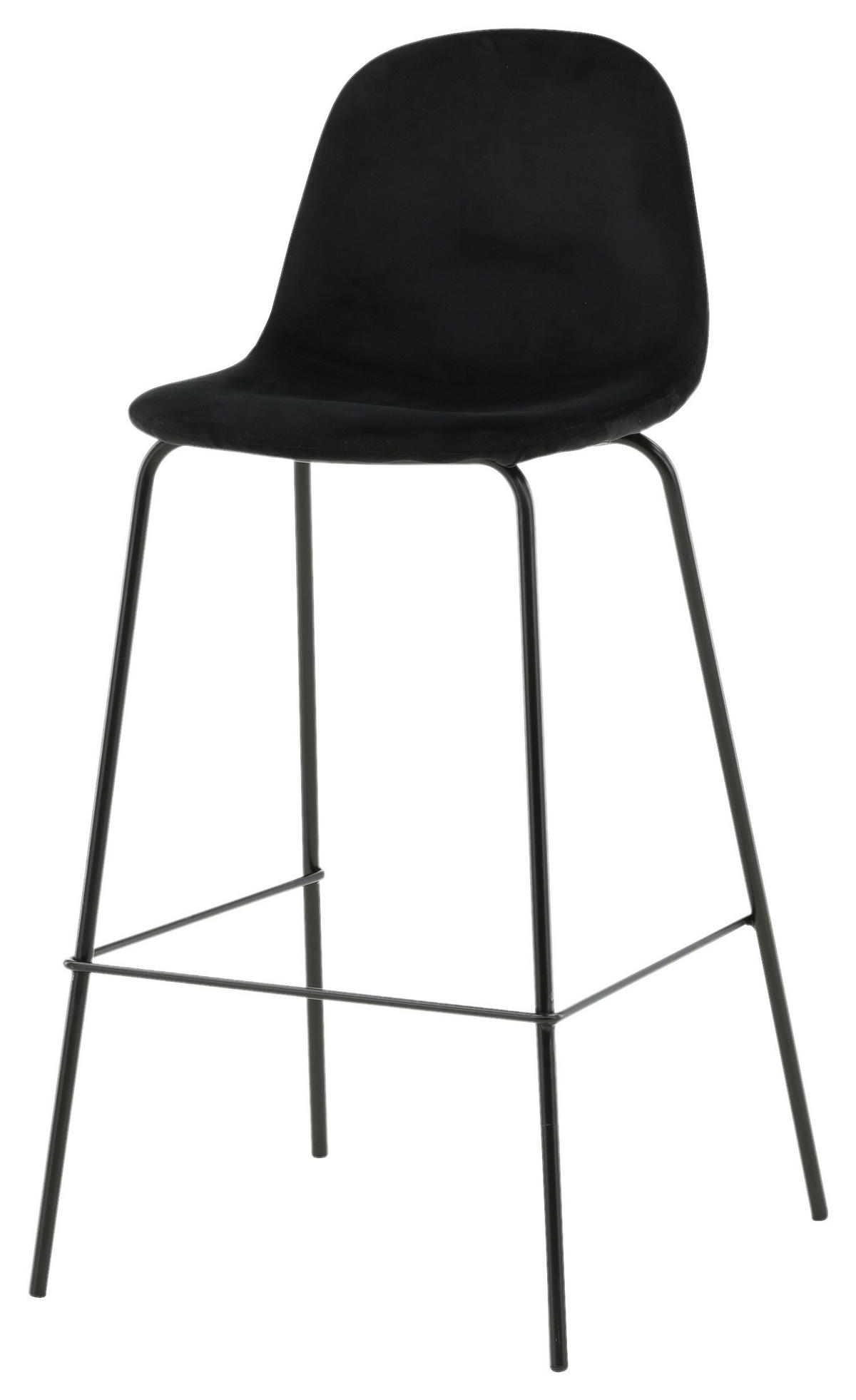 BARHOCKER-SET in Schwarz  - Schwarz, Design, Textil/Metall (41.5/105/43cm) - Livetastic