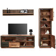 LOWBOARD in 160/60/40 cm - Dunkelgrau/Schwarz, Trend, Holz/Metall (160/60/40cm) - Landscape
