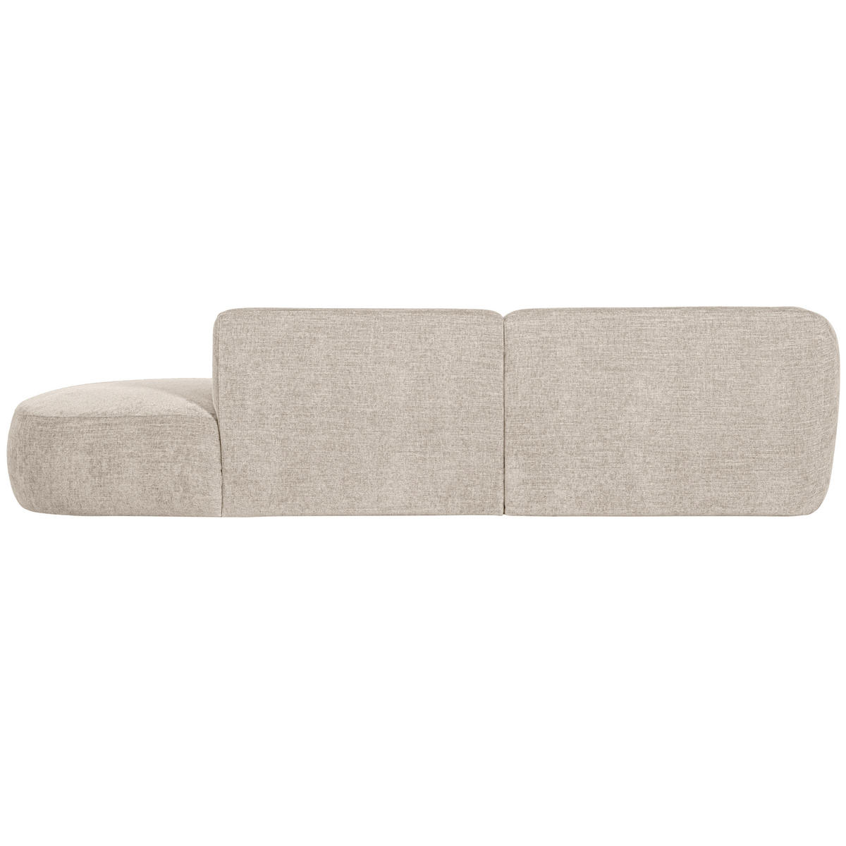 ECKSOFA einzeln stellbar  Polly Sandfarben Webstoff  - Sandfarben/Schwarz, Design, Kunststoff/Textil (150/275cm) - Livetastic