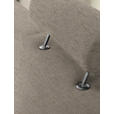 3-SITZER-SOFA in Flachgewebe Creme  - Chromfarben/Creme, Design, Textil/Metall (195/83/85cm) - Xora
