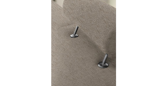 3-SITZER-SOFA in Flachgewebe Creme  - Chromfarben/Creme, Design, Textil/Metall (195/83/85cm) - Xora