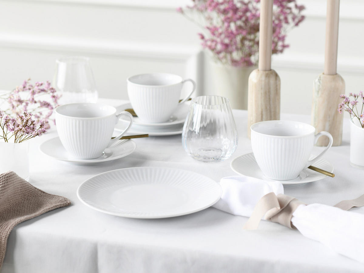 KOMPLETT SERVIS Valencia 30 delar  - vit, Design, keramik - Creatable
