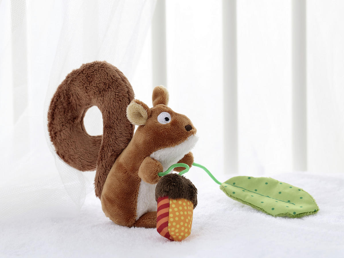 BABYSCHALENMOBILE PlayQ Eichhörnchen  - Multicolor, Basics, Textil (11/16/7cm) - Sigikid