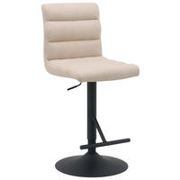 BARHOCKER in Schwarz, Beige  - Beige/Schwarz, MODERN, Textil/Metall (42/99.5/53cm) - Livetastic