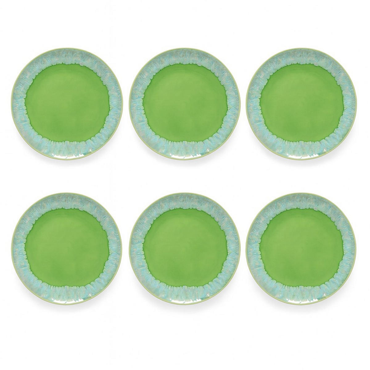 DESSERTTELLERSET Hellgrün 6-teilig 22 cm TAORMINA  - Hellgrün, Basics, Keramik (22cm) - Costa Nova