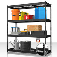 SCHWERLASTREGAL 160/180/60 cm  - Schwarz, Basics, Metall (160/180/60cm) - Floordirekt