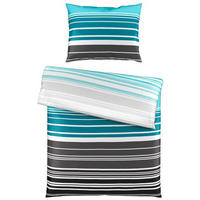 BETTWÄSCHE Satin 140/200 cm  - Blau, KONVENTIONELL (140/200cm) - Esposa