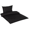 POSTEĽNÁ BIELIZEŇ, satén, čierna, 140/220 cm - čierna, Basics, textil (140/220cm) - Novel