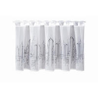 KURZGARDINE  150/50 cm  - Anthrazit/Weiß, Design, Textil (150/50cm)