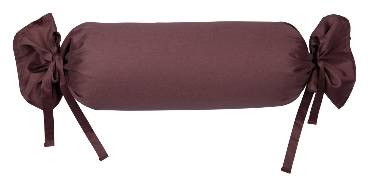 NACKENROLLENBEZUG Giacomo 15/40 cm  - Dunkelbraun, Basics, Textil (15/40cm) - Janine