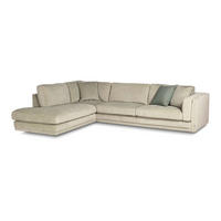 SOFFA i beige  - beige, Klassisk, metall/trä (287/226/93cm) - Chilliano