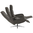 RELAXSESSEL in Leder Taupe  - Taupe/Edelstahlfarben, Design, Leder/Metall (76/119/86cm) - Dieter Knoll