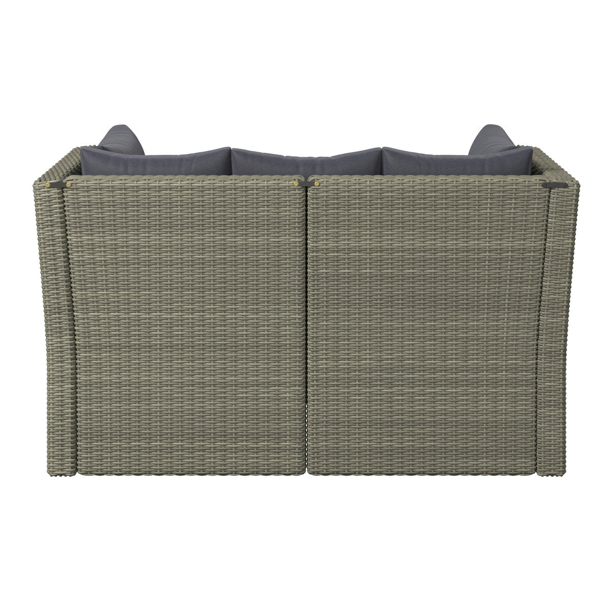 GARTENBANK 160/80/85 cm  in Grau, Dunkelgrau  - Dunkelgrau/Schwarz, MODERN, Kunststoff/Textil (160/80/85cm) - Ambia Garden