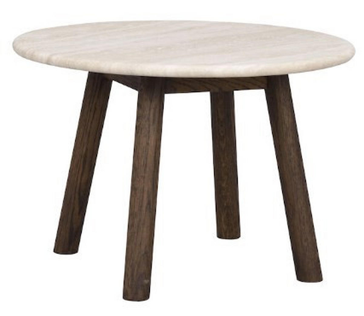 SOFFBORD i trä, sten 60/40 cm  - mörkbrun/naturfärgad, Klassisk, trä/sten (60/40cm) - Rowico