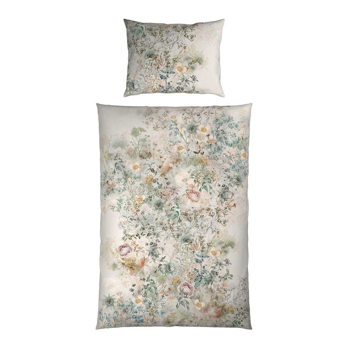 WENDEBETTWÄSCHE The Retreat Satin 140/200 cm  - Grau, Basics, Textil (140/200cm) - Novel