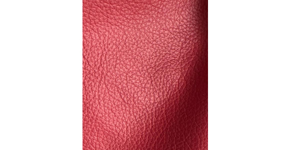 SCHLAFSOFA Bard in Echtleder Rot  - Rot/Hellgrau, KONVENTIONELL, Leder/Kunststoff (206/81/96cm) - Novel