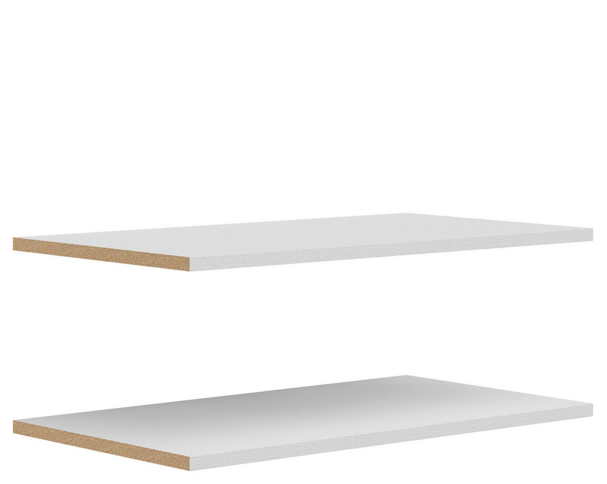 EINLEGEBODENSET 107/2,2/45 cm Hellgrau  - Hellgrau, Holzwerkstoff (107/2,2/45cm) - Boxxx